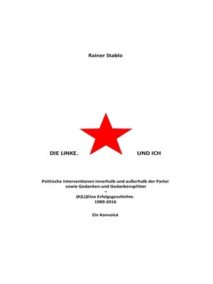 cover image of Die Linke. Und ich
